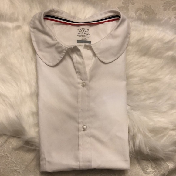 FRENCH TOAST Girls Short Sleeve Modern Peter Pan Blouse 20.5 PLUS-Only worn 1X❣️ - Picture 5 of 7
